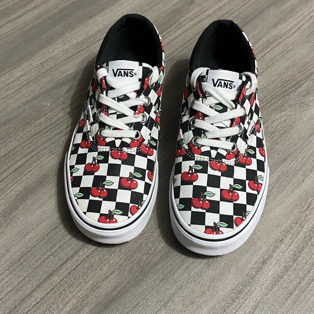 Vans Old Skool Lo Red Cherry Women Sneakers - SZ 6 - Picture 9 of 10